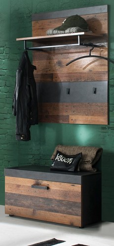 Garderobe set used - used, wood