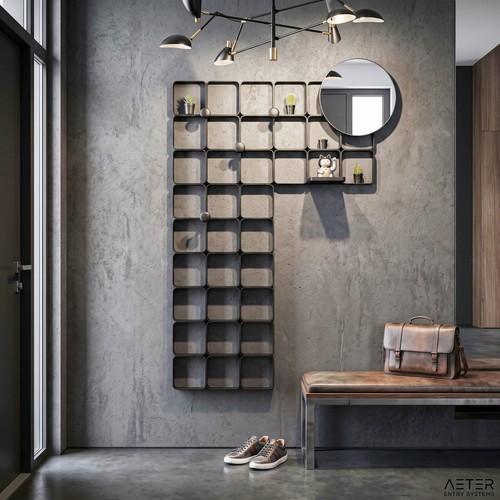 Design garderobe schwarz mit - garderobe,